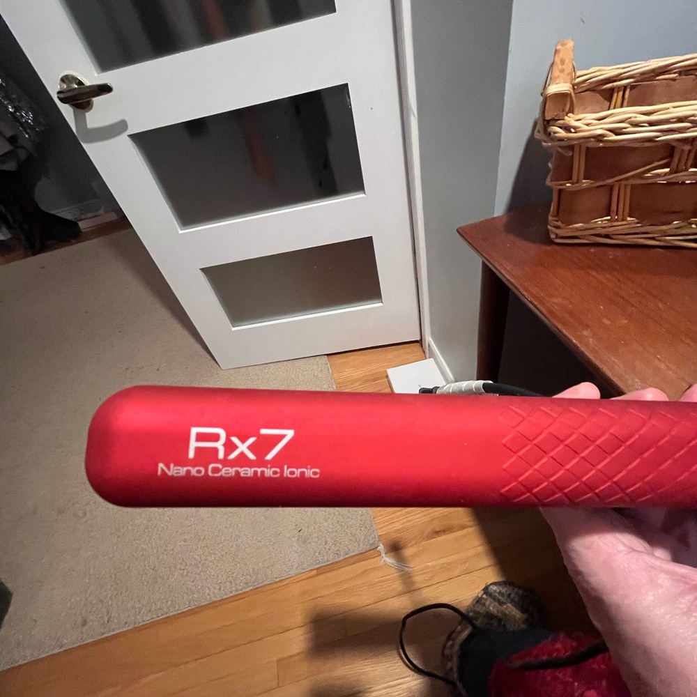 Nano Ceramic Ionic Hair Straightener - Red